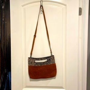 Anthropologie suede crossbody